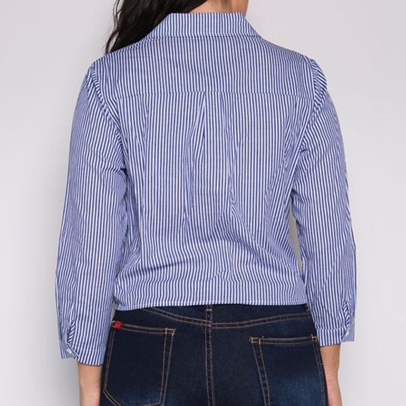 Causal Stripe Shirt - Picture 2 of 2